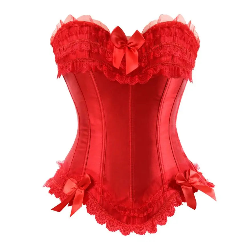 Lace Overbust Corset Top Women
