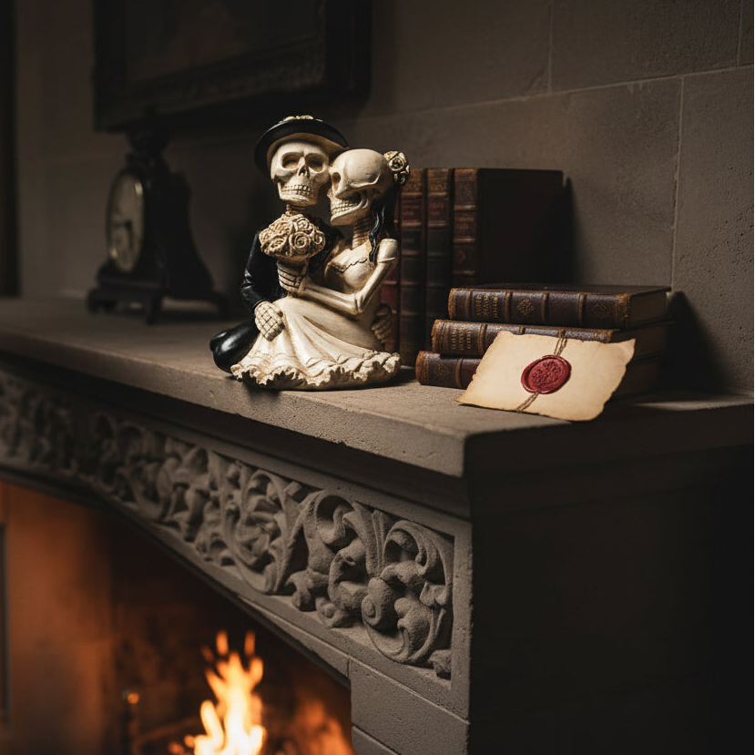 The Tudor Memento Mori Skull Figurine