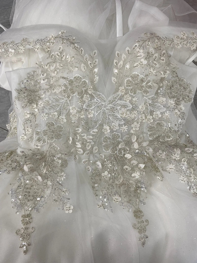 Elegant Off The Shoulder Wedding Gown EDW469