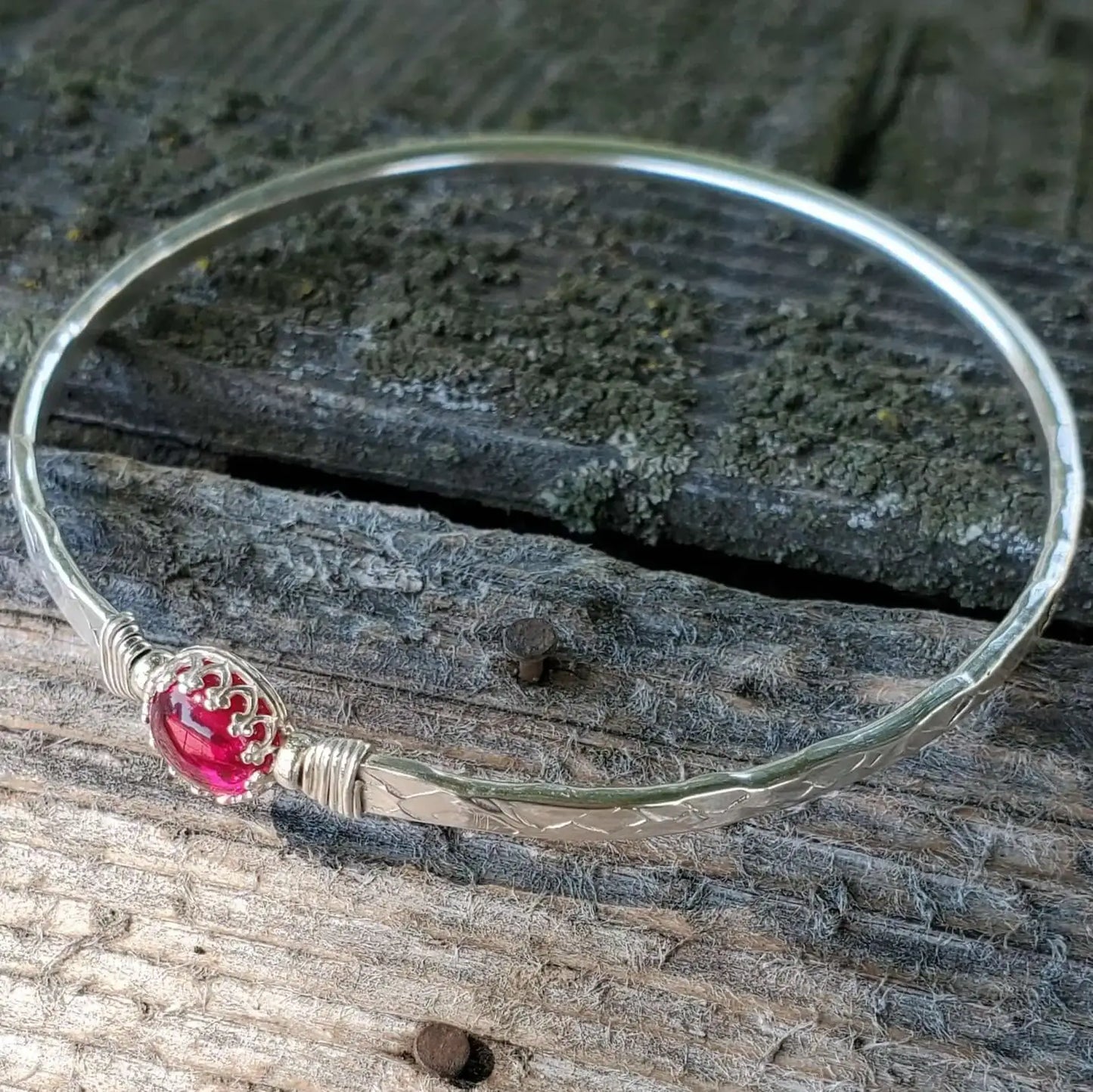 The Ruby Crown Bangle