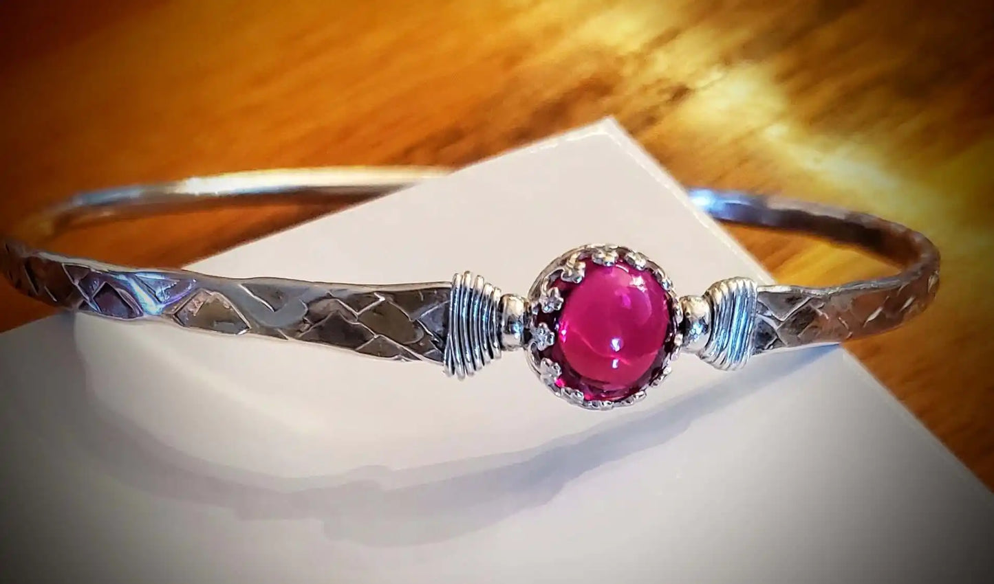 The Ruby Crown Bangle