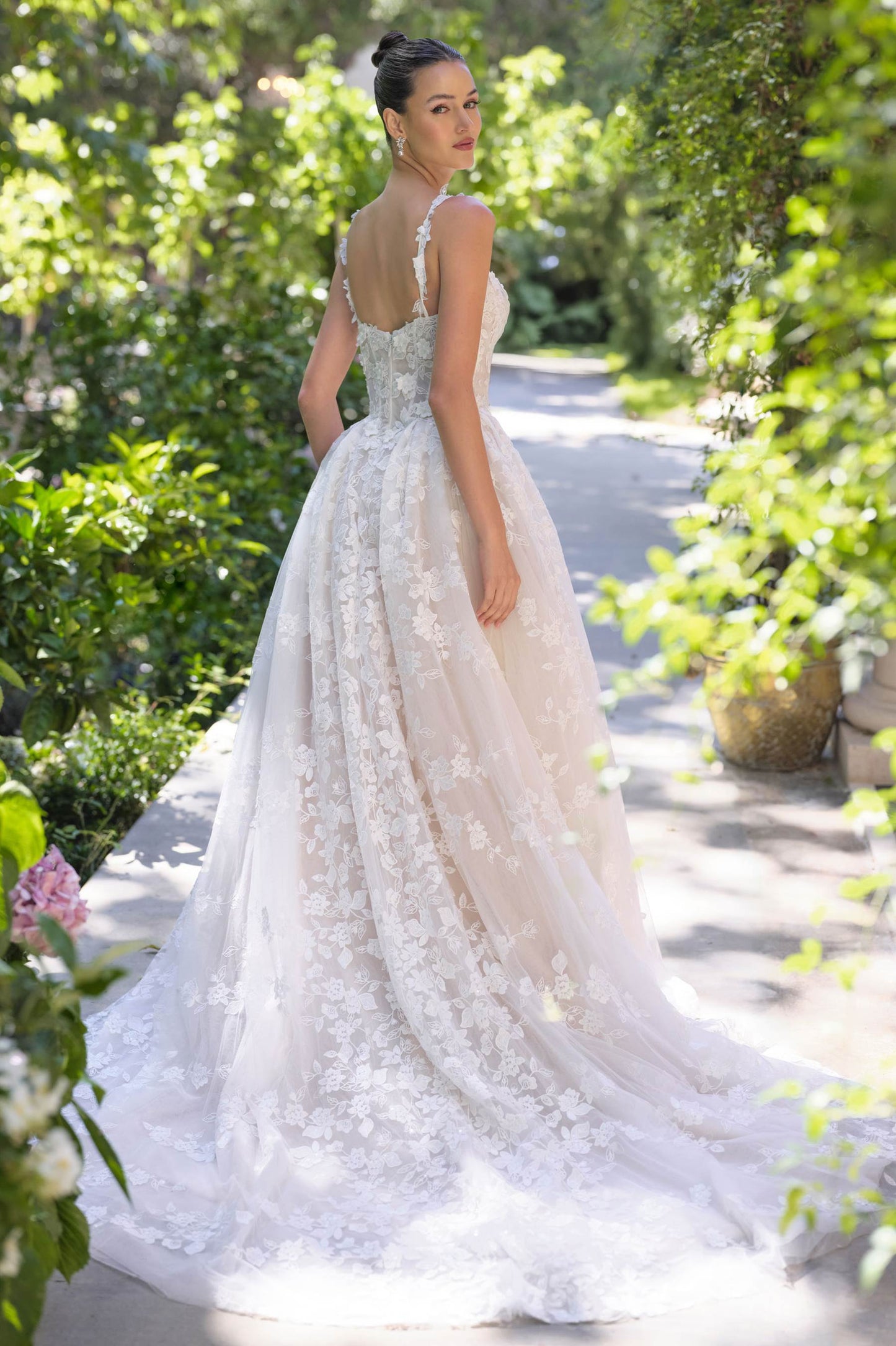 The Jewel House Floral Embroidered Corset Gown