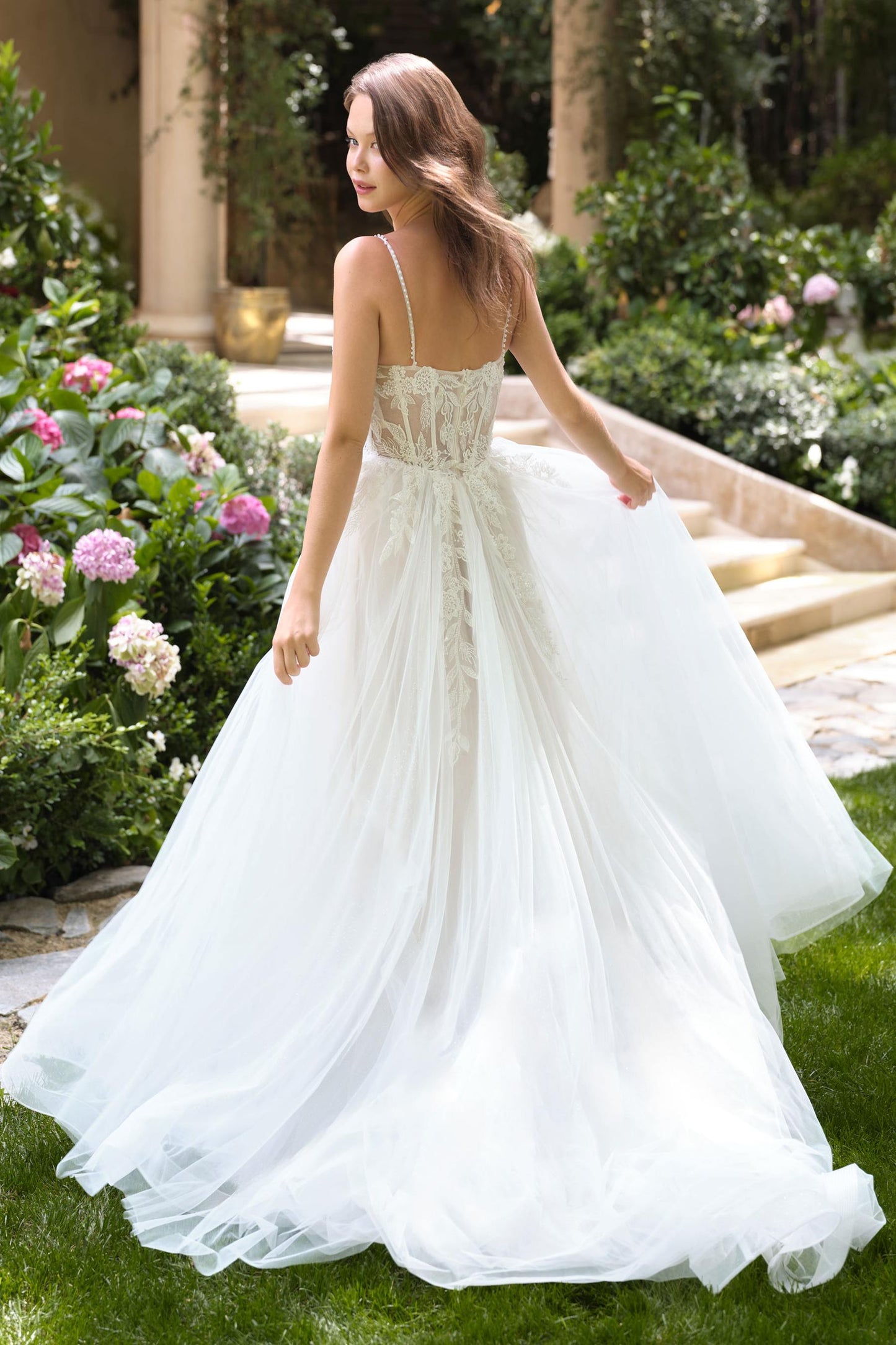 A Solar Eclipse of the Heart | Lace Corset A-Line Gown