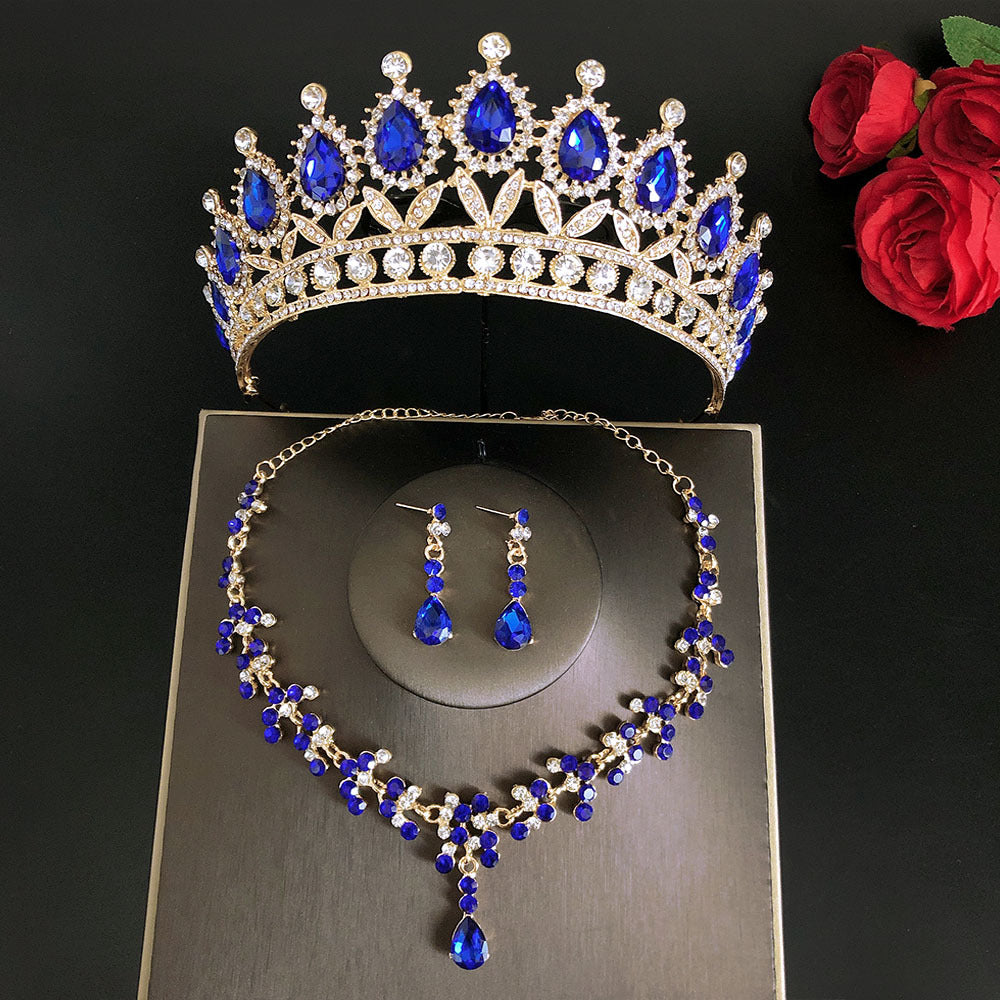 The Jewel House Royal Crown & Crystal Jewelry Set