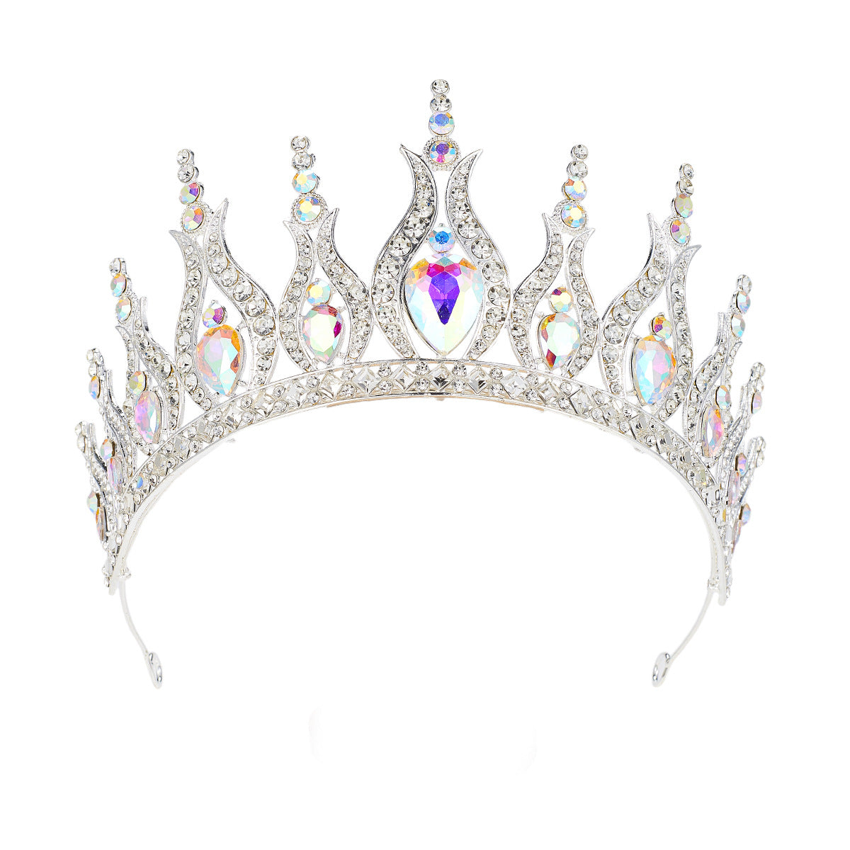 Brides Crystal Crown Party Ball Gown Headpiece