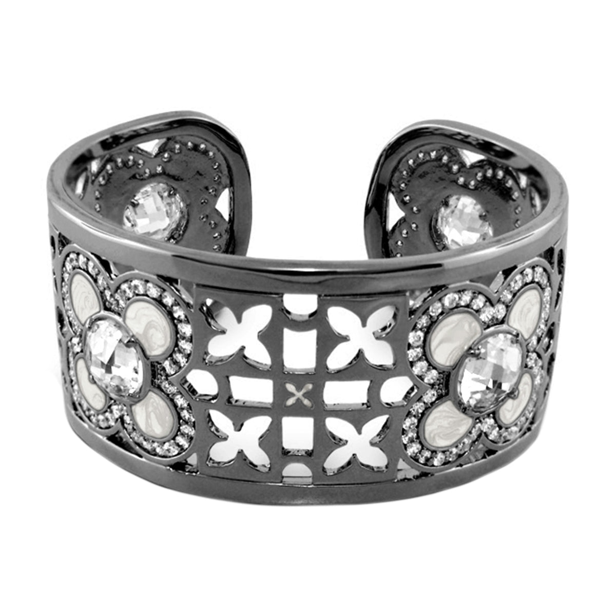 Floral Knight Cuff Bangle