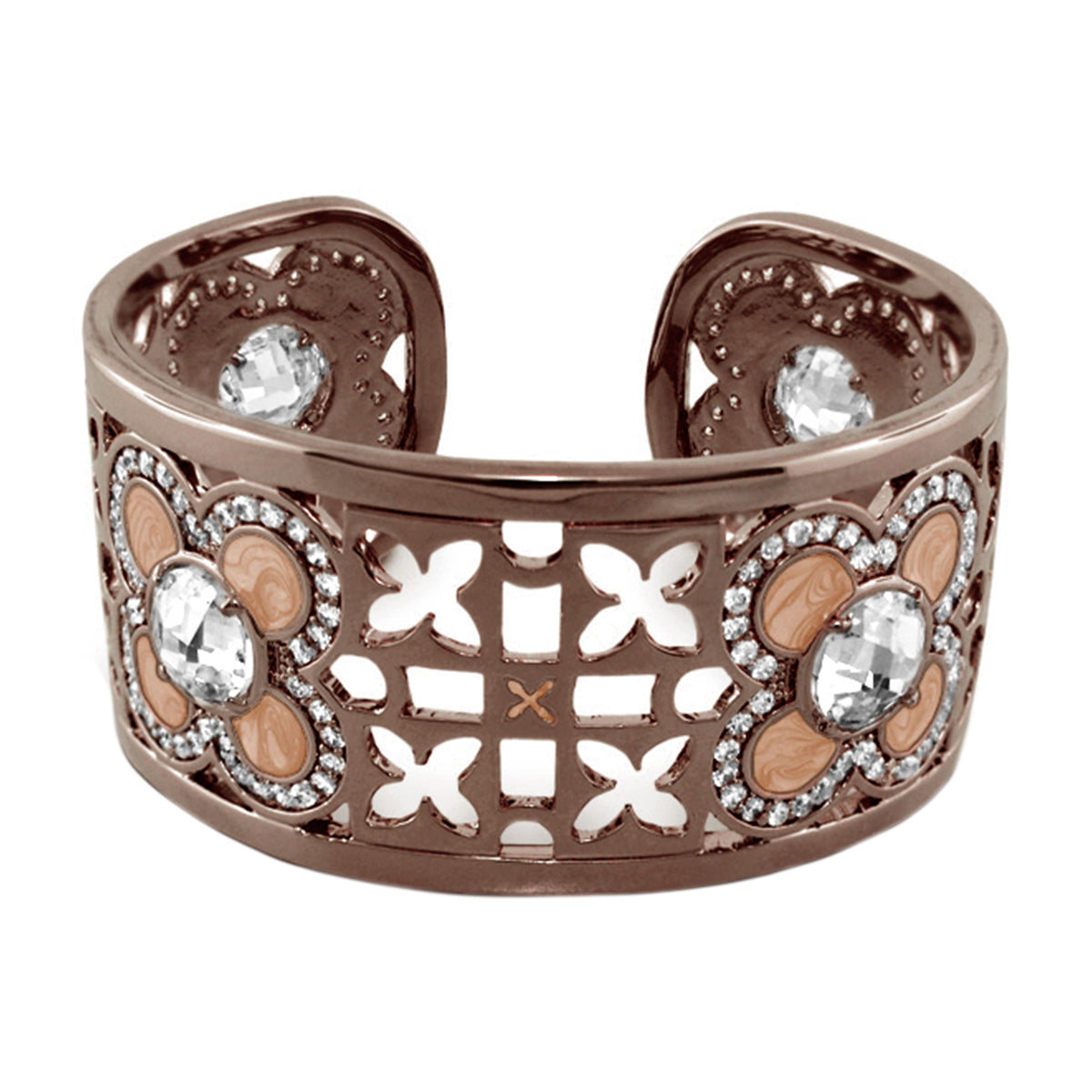 Floral Knight Cuff Bangle