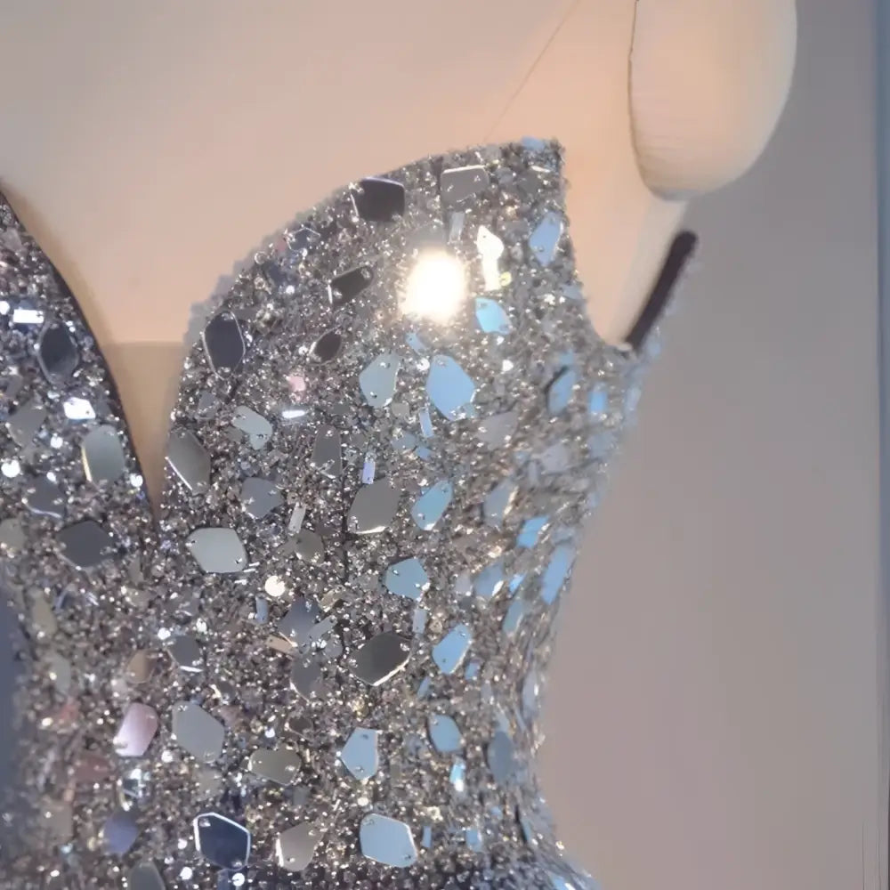 Blue Heavy Industry Wedding Evening Dress