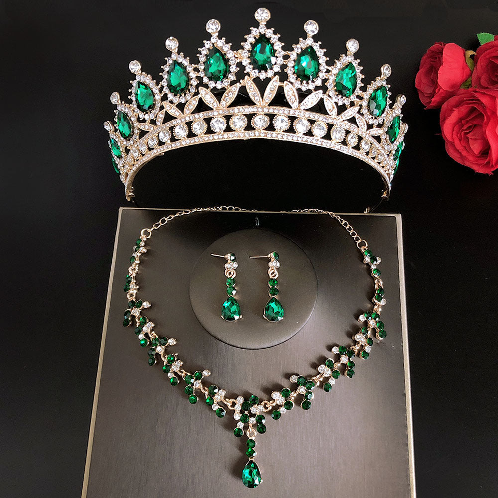 The Jewel House Royal Crown & Crystal Jewelry Set