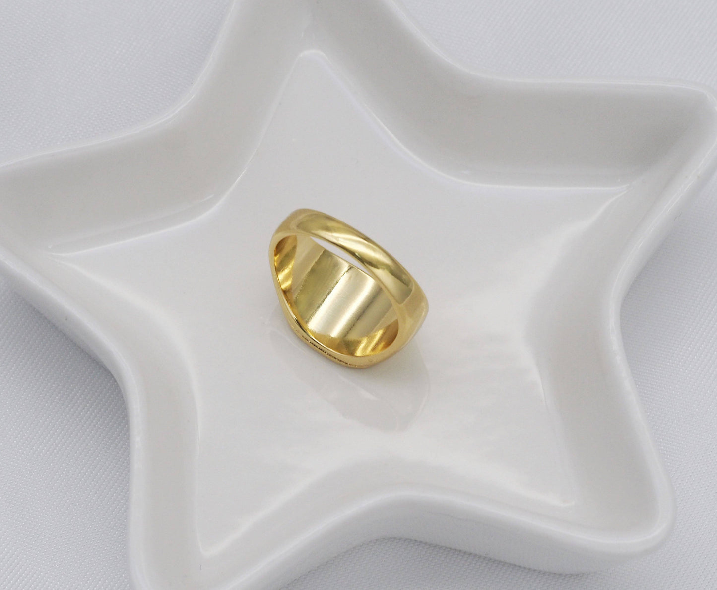 Square Pearl Signet Ring, Sku#ML57