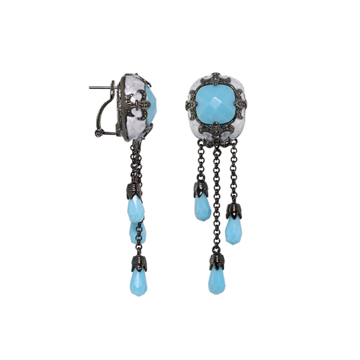Knights of Love Chandelier Earrings