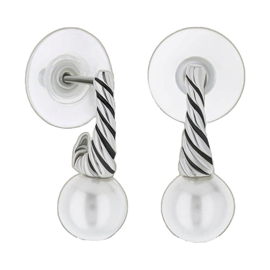 Antique Wire Pearl Earrings