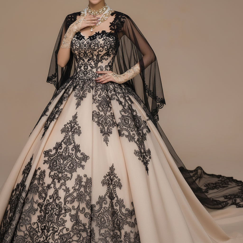 Renaissance Lace Wedding Gloves