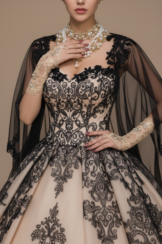 Renaissance Lace Wedding Gloves