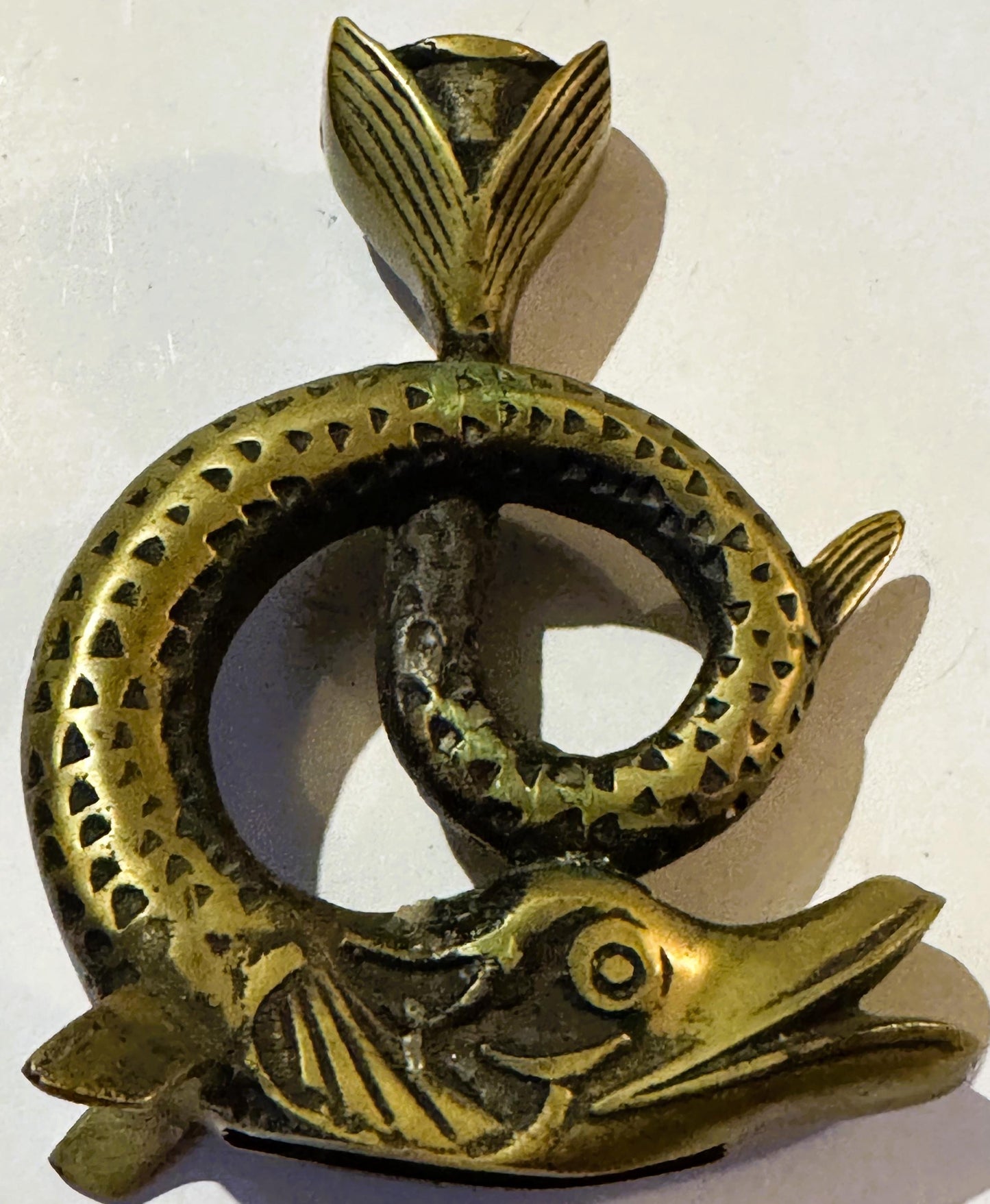 The Aged Bronze Pike Candlestick