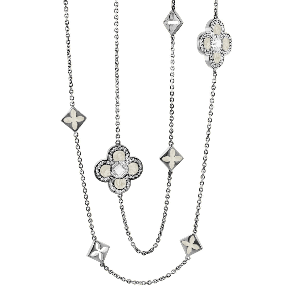 Floral Knight Clover Necklace