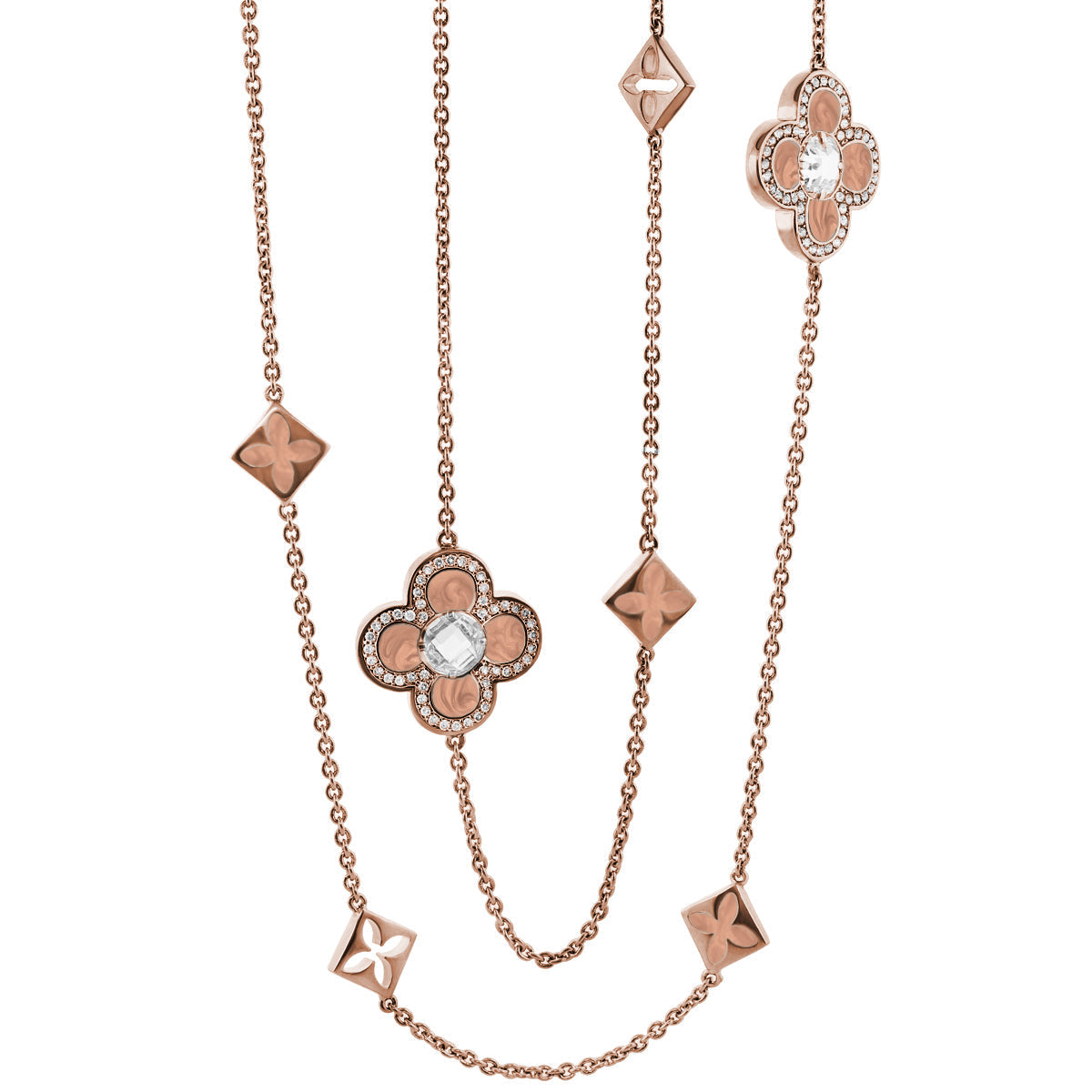 Floral Knight Clover Necklace