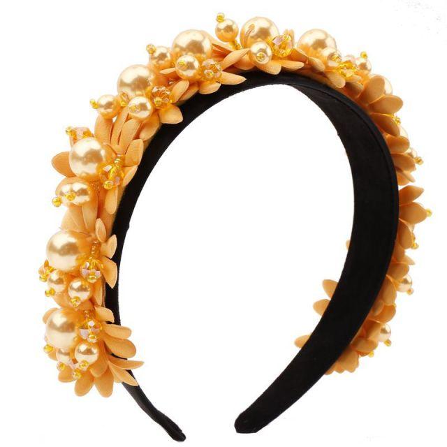 The Royal Court Velvet & Encrusted Pearl Circlet