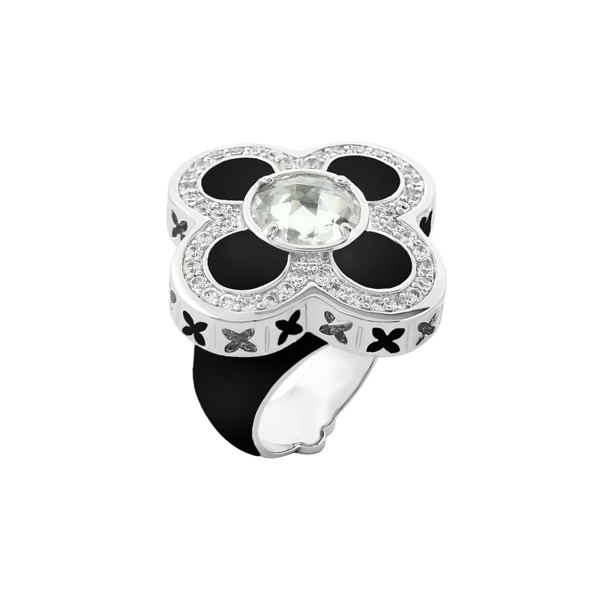 Floral Knight Cocktail Ring