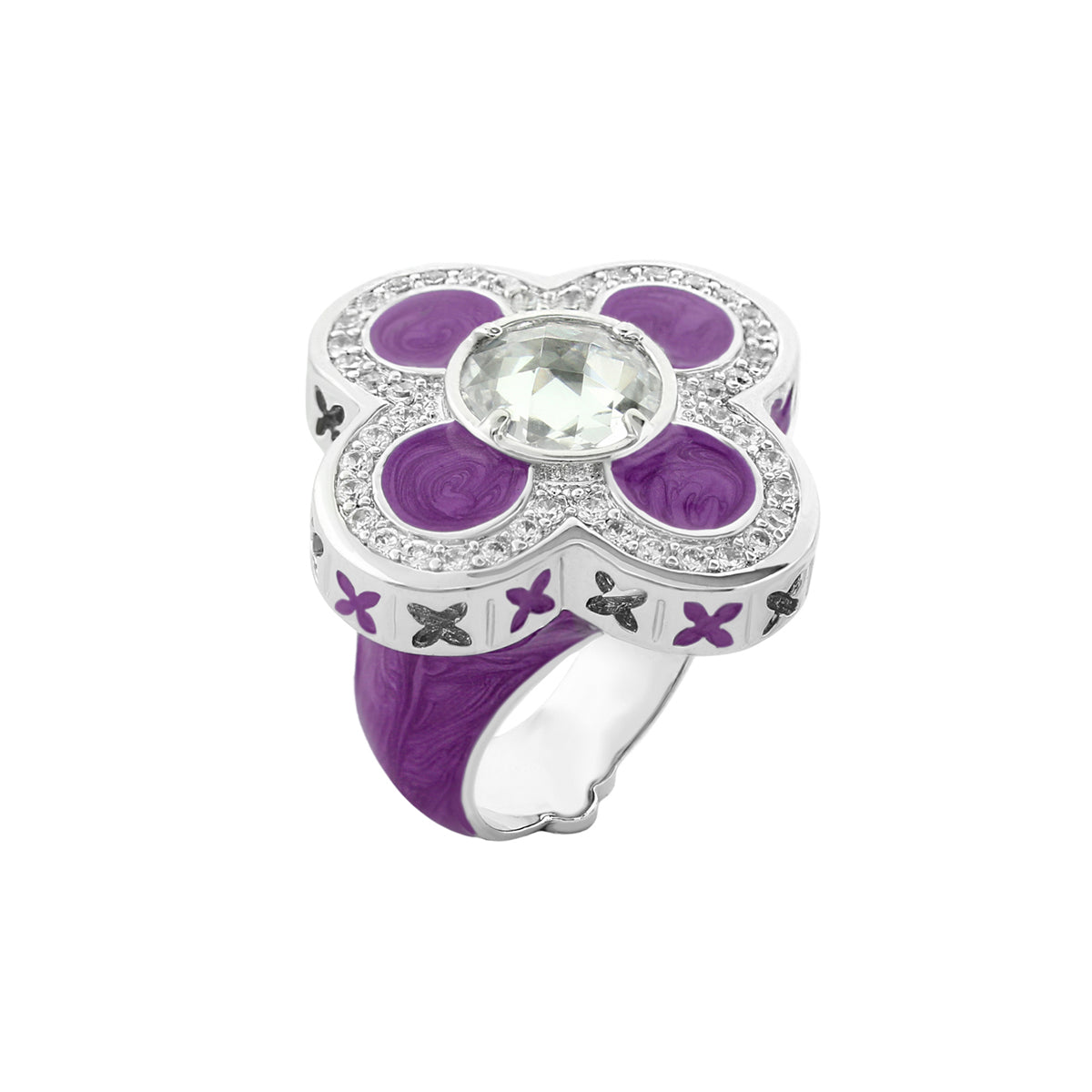 Floral Knight Cocktail Ring